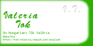 valeria tok business card