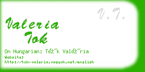 valeria tok business card